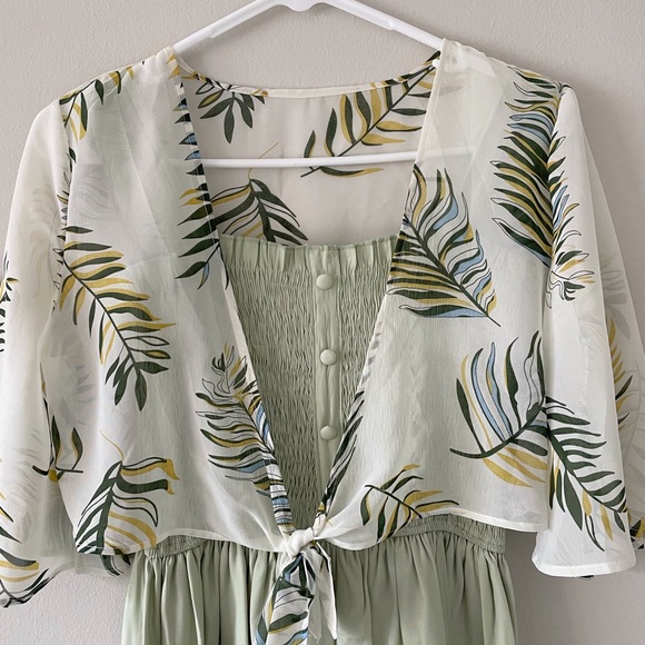 Sweet Chiffon Shirt + Sling Dress Set - Picture 5 of 7